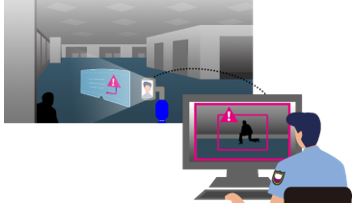 アバターロボットを活用した施設警備業務イメージ