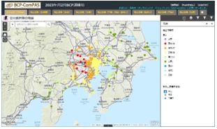 災害時の有効な情報提供を行うBCP-ComPAS