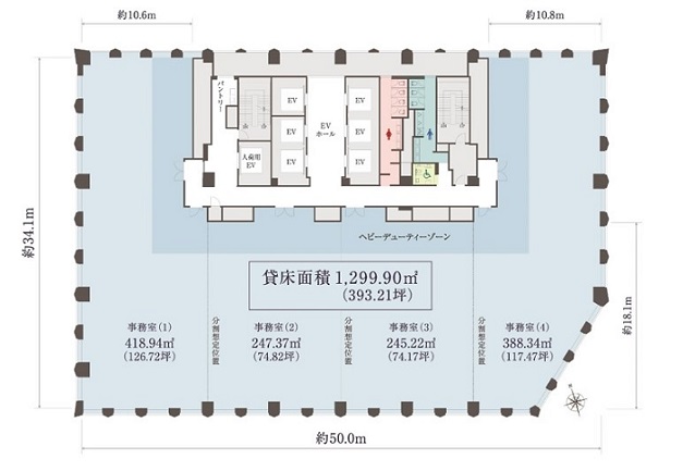 図版：事務室スペース