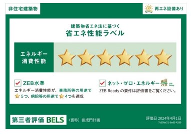 図版：BELS認証「ZEB Ready」