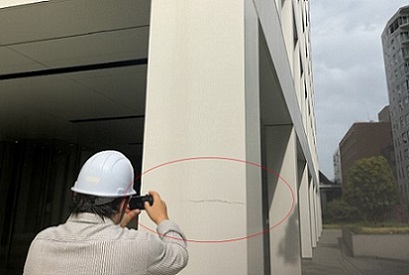 図版：訓練用に描画したひび割れ