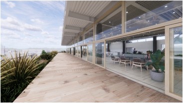 図版：屋外ウッドデッキ