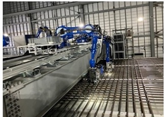 図版：結束ロボットによる自動結束