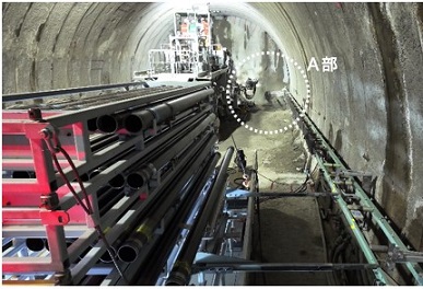 図版：AGF鋼管供給システムの全景