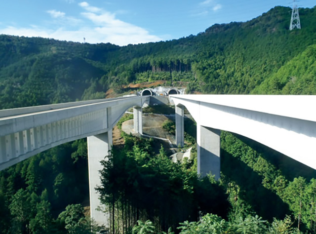 第二東名高速道路 野田川橋工事