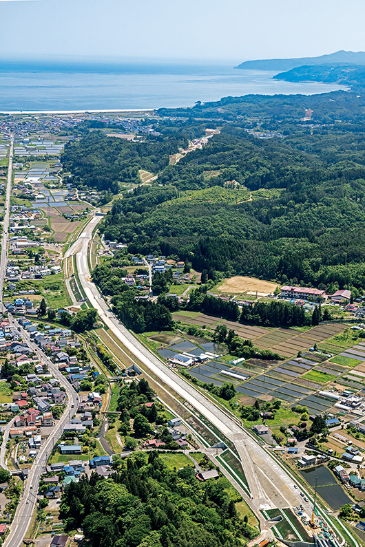 国道45号 白井地区道路工事