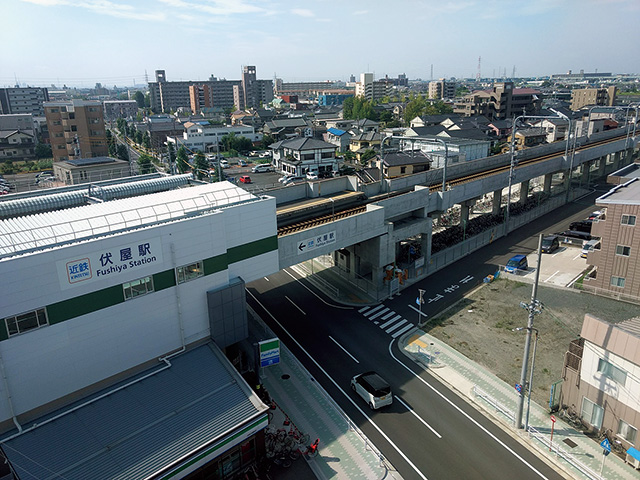 近鉄名古屋線伏屋駅付近立体交差化事業