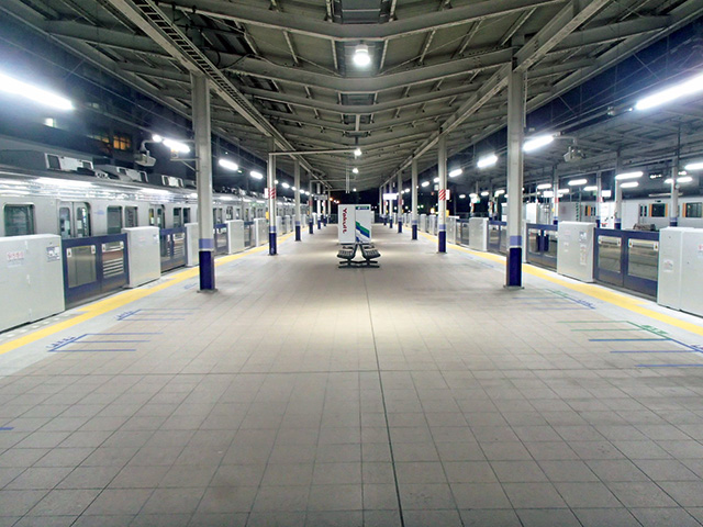 東武東上線志木駅 可動式ホーム柵新設工事の内土木関係工事