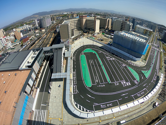 近鉄西大寺駅南土地区画整理事業 駅前広場整備工事