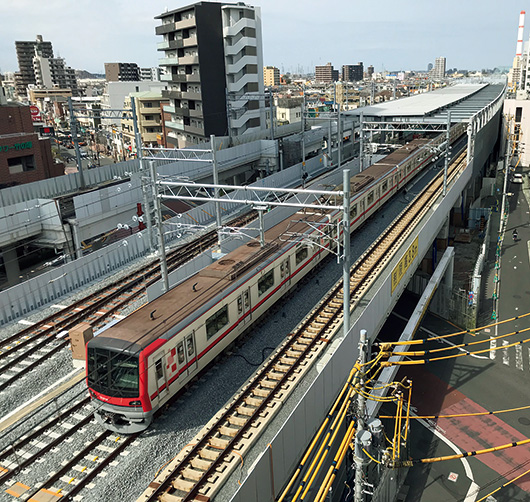 東武鉄道竹ノ塚駅付近高架化工事III工区