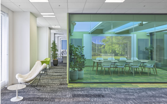 関西支店の会議スペース