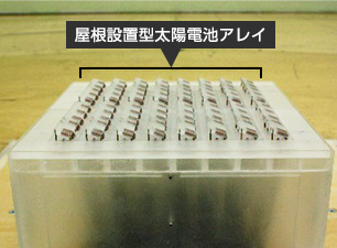 太陽電池アレイの風圧測定例