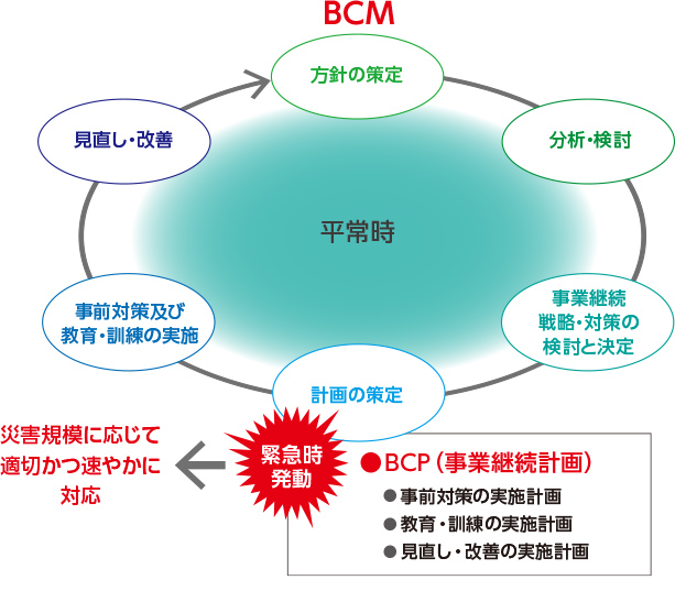 BCPとBCMの関係（イメージ）