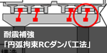 耐震補強「円弧拘束RCダンパ工法」