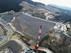 図版：小石原川ダム本体建設工事