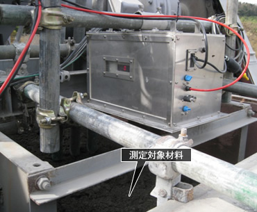 図版：CSG製造プラントに設置した近赤外線水分計