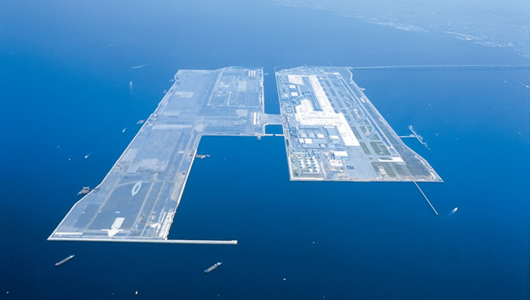 図版：関西国際空港（大阪府2005年竣工）