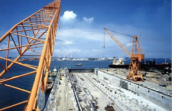 図版：ジュロン造船所（シンガポール 1964年～）
