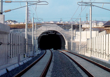 図版：九州新幹線　新田原坂トンネル（熊本県2009年竣工）