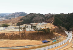 図版：トンネルと女川地区