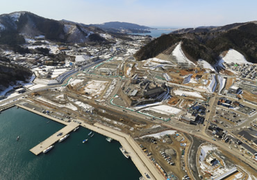 図版：女川町中心市街地