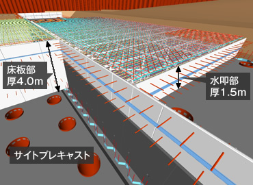 図版：サイトプレキャスト設置イメージ図