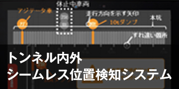 トンネル内外シームレス位置検知システム