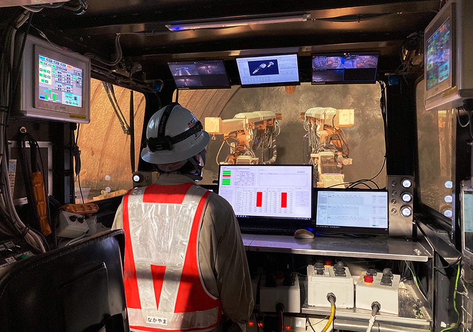 図版：機械オペレーション状況