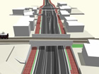 図版：阪急今津線　都市計画道路荒地西山線交差部