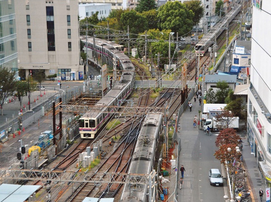 図版:施工位置状況(地下化前)