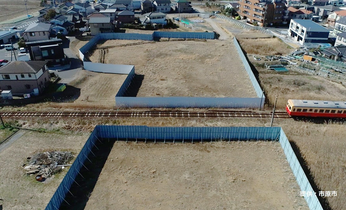 図版:施工位置状況(立体交差前)