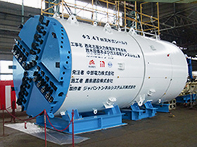図版：西名古屋火力発電所7号系列　放水設備およびガス導管トンネル他工事