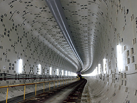 図版：常磐工区開削トンネル工事