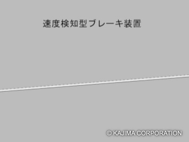 図版：速度検知型ブレーキ装置のイメージ動画