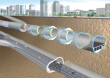 図版：道路トンネルランプ構築イメージ