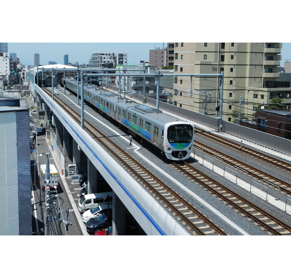 西武池袋線　石神井公園駅付近高架化