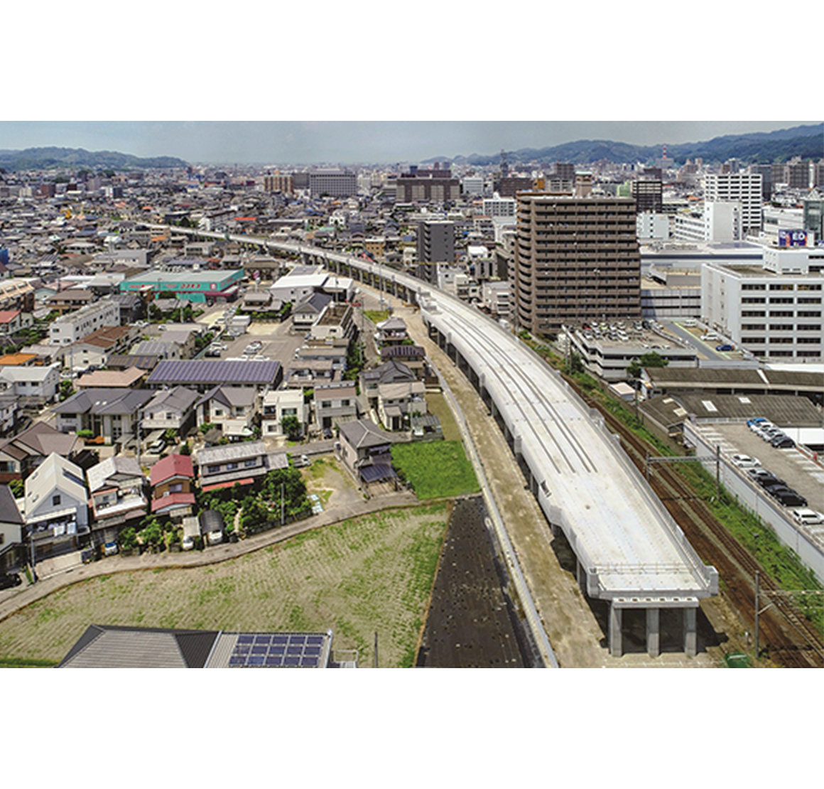 JR四国　松山駅付近高架化