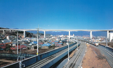 図版:岡谷高架橋(完成写真)
