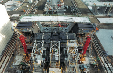 図版:ショートライン・マッチキャスト方式によるセグメント製作