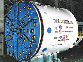 図版:龍門原発冷却放水路トンネル