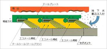 図版:テールシール概念図