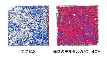 図版:塩化物イオンの浸透状況
