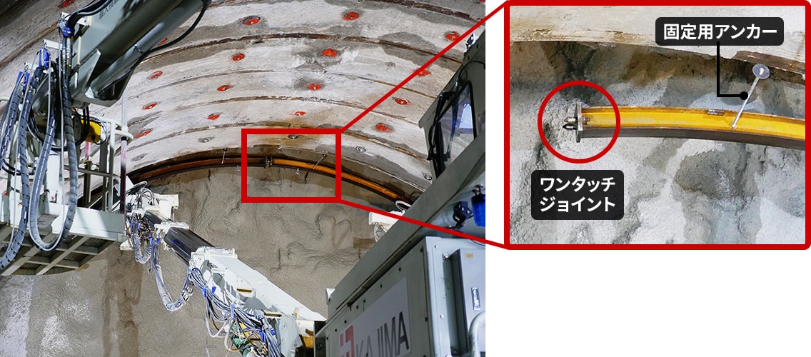 図版:支保工建込みの様子
