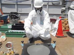 図版：福島第一原子力発電所 汚染水対策工事に用いられた「長距離水中流動特殊充填材」