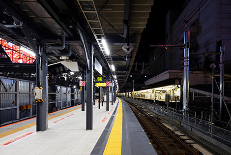 図版：完成した新埼京線ホーム