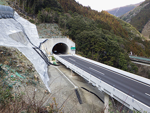 図版：高知自動車道　新宮IC～大豊IC間災害復旧工事