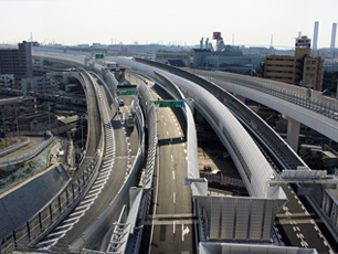 図版：横浜北線鉄道（JR、京急）交差部新設工事