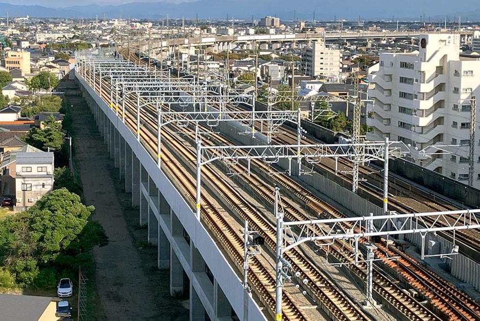 図版:信越線新潟駅付近高架化工事
