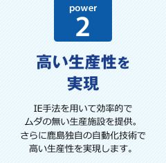 power2:高い生産性を実現