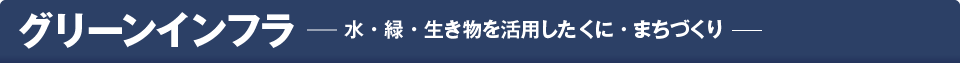 グリーンインフラ ─水、緑、生き物を活かしたくに・まちづくり─